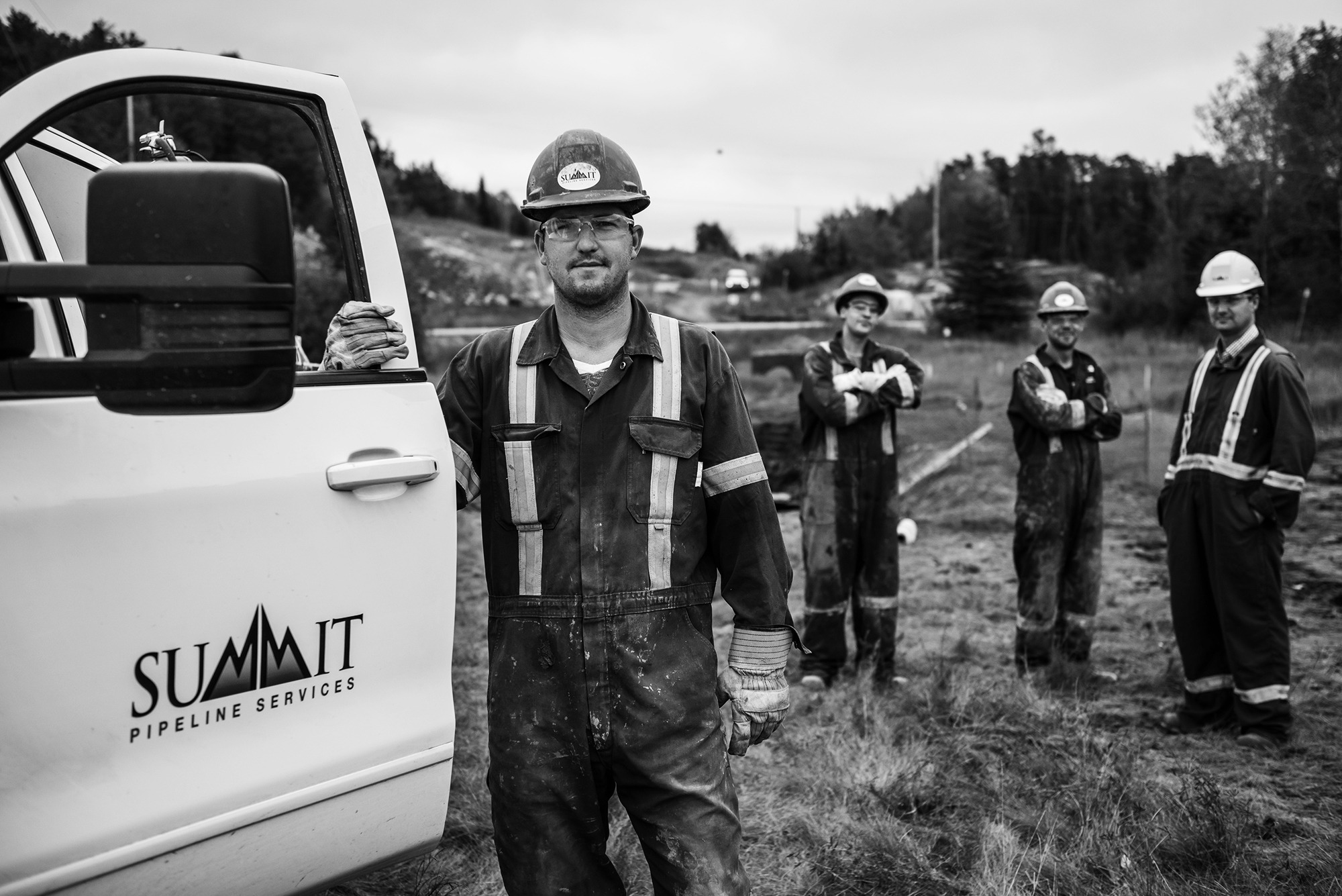 A pipeline crew at the ready