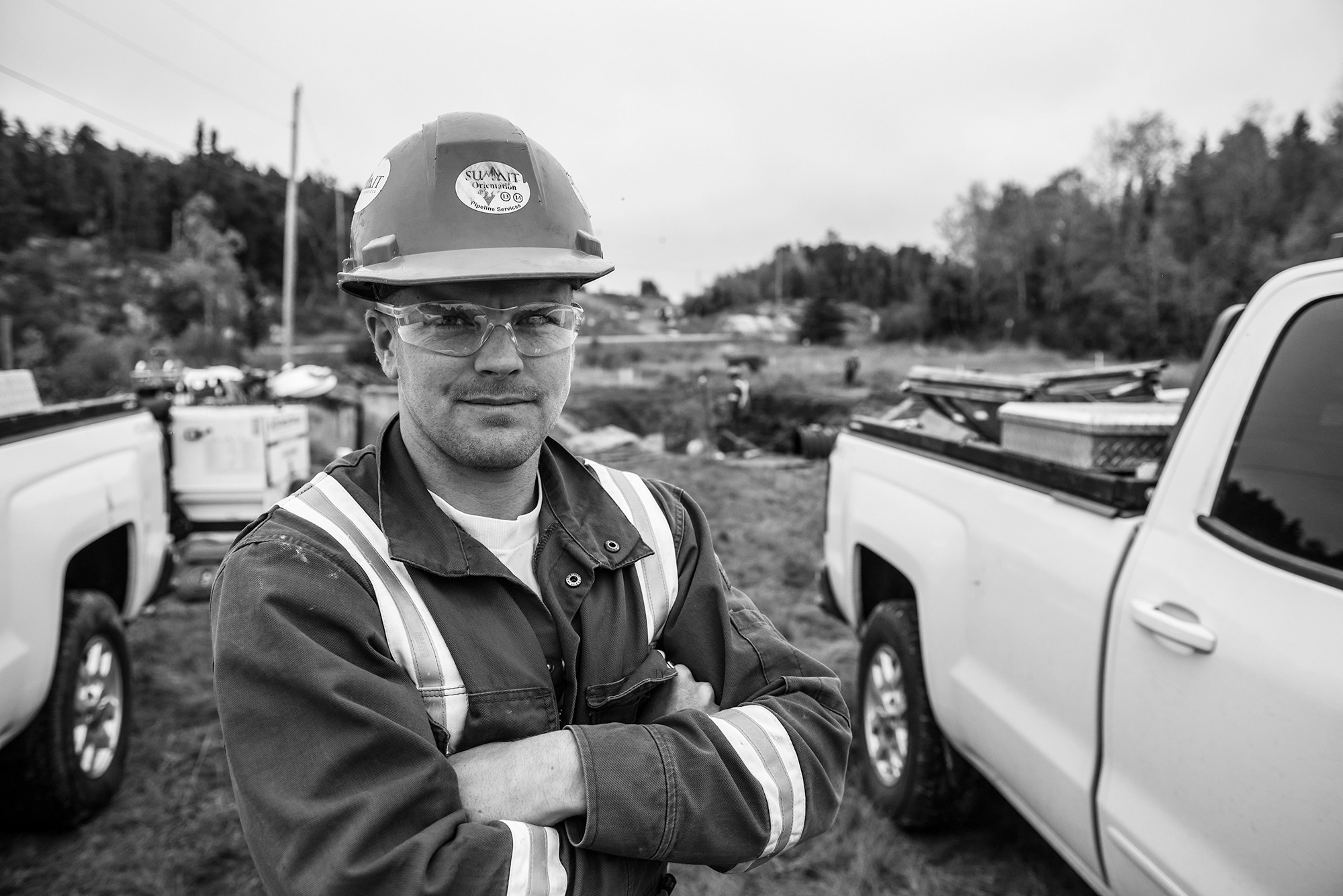 A pipeline worker